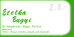 etelka bugyi business card